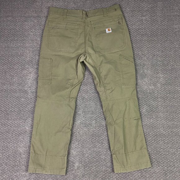 Carhartt Relaxed Fit Cryder Full Swing Pants Men's 36 x 30 Fits 36 x 28 Olive - Picture 7 of 16